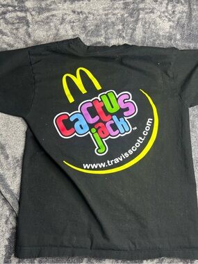 Travis Scott x McDonald’s Black Graphic Tee size small